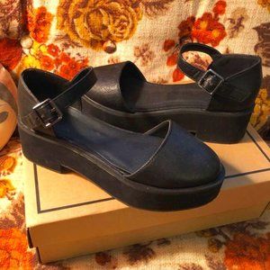 ASOS Ankle Strap Flatforms Size 5
